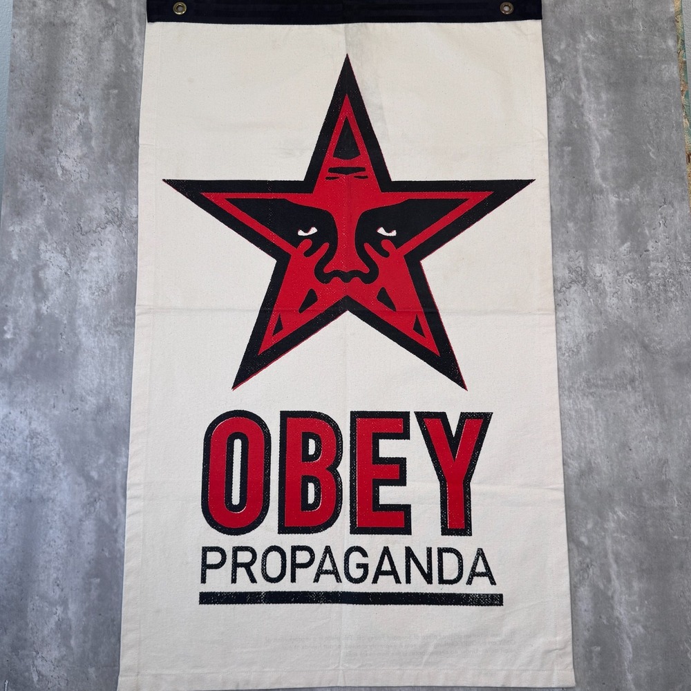 Obey Propaganda Canvas Print For Use In Retail Store Designed by Shepard Fairey